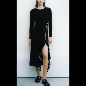 Zara Ruffled midi dress